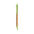Bolígrafo Cartón PP y Fibra Trigo Verde