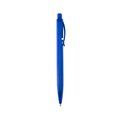 Bolígrafo chic de diseño rectangular translúcido Azul