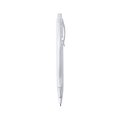 Bolígrafo chic de diseño rectangular translúcido Blanco