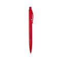 Bolígrafo chic de diseño rectangular translúcido Rojo