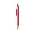 Bolígrafo en colores brillantes con pulsador Rojo