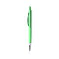 Bolígrafo en colores brillantes con pulsador Verde