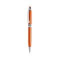 Bolígrafo con puntero táctil de colores con pulsador Naranja