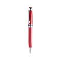 Bolígrafo con puntero táctil de colores con pulsador Rojo
