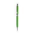 Bolígrafo con puntero táctil de colores con pulsador Verde