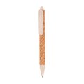 Bolígrafo Corcho PP y Fibra de Trigo Natural