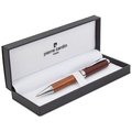 Bolígrafo Cromado de Madera Elegante