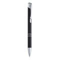 Bolígrafo con cuerpo de aluminio Negro TINTA AZUL