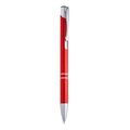 Bolígrafo con cuerpo de aluminio Rojo TINTA AZUL