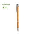 Bolígrafo ecológico de bambú y caña de trigo moteada