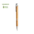 Bolígrafo ecológico de bambú y caña de trigo moteada