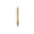Bolígrafo ecológico de bambú con detalles en caña de trigo