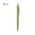 Bolígrafo ecológico de caña de trigo monocolor moteado y resistente ABS