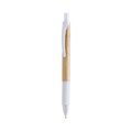 Boligrafo ecológico de bambú ideal para publicidad Blanco