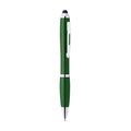 Bolígrafo de formas ovaladas con puntero táctil Verde