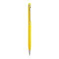 Bolígrafo giratorio de aluminio Amarillo TINTA AZUL