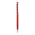 Bolígrafo giratorio de aluminio Rojo TINTA AZUL