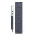 Bolígrafo giratorio de metal y RPET en funda VAQUERO Tinta Azul