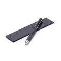 Bolígrafo giratorio de metal y RPET en funda