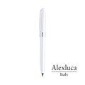 Bolígrafo Metal Giratorio de Alexluca Italia Blanco