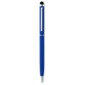 Bolígrafo metálico con puntero táctil Azul