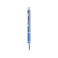 Bolígrafo metálico cromado con empuñadura antideslizante Azul