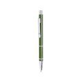 Bolígrafo metálico cromado con empuñadura antideslizante Verde