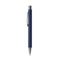 Bolígrafo metálico tacto suave ideal marcaje láser Marino Tinta Azul