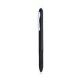 Bolígrafo negro cómoda empuñadura y puntero de colores Azul
