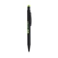 Bolígrafo negro mate personalizado del color del puntero Verde