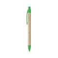Bolígrafo de Papel Kraft con Clip Colores Verde