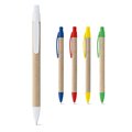 Bolígrafo de Papel Kraft con Clip Colores