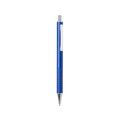 Bolígrafo personalizado cromado con empuñadura en relieve Azul