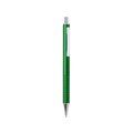 Bolígrafo personalizado cromado con empuñadura en relieve Verde
