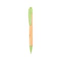 Bolígrafo de PP, Bambú y Fibra Trigo Verde