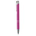 Bolígrafo pulsador acabado anodizado Fucsia