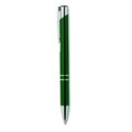 Bolígrafo pulsador acabado anodizado Verde