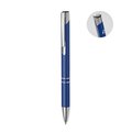Bolígrafo Pulsador Aluminio Tinta Azul Azul Royal