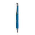 Bolígrafo Pulsador Aluminio Tinta Azul Turquesa