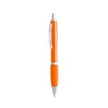 Bolígrafo Pulsador con Clip Naranja