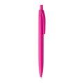 Bolígrafo con pulsador y cuerpo de ABS Fucsia Tinta Negra