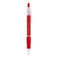 Bolígrafo con pulsador translúcido Rojo TINTA AZUL