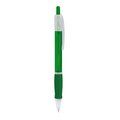 Bolígrafo con pulsador translúcido Verde Helecho TINTA AZUL