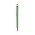 Bolígrafo con puntero y clip plano Verde