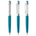 Bolígrafo con Puntero y Elegante Strass Azul