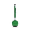 Bolígrafo con Puntero y Soporte Limpiapantallas Verde