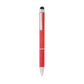 Bolígrafo con puntero táctil negro y cuerpo de color Rojo