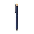Bolígrafo roller con cuerpo de aluminio Marino Tinta Azul