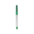 Bolígrafo roller de plástico con clip metálico  Verde
