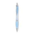 Bolígrafo RPET con Pulsador Azul Claro Transparente